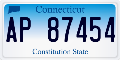 CT license plate AP87454