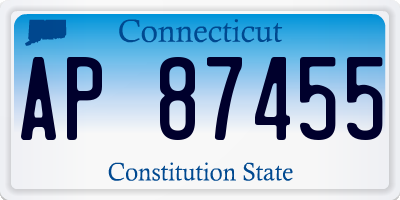CT license plate AP87455