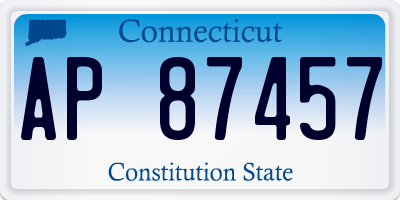 CT license plate AP87457