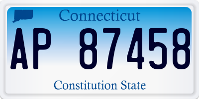 CT license plate AP87458