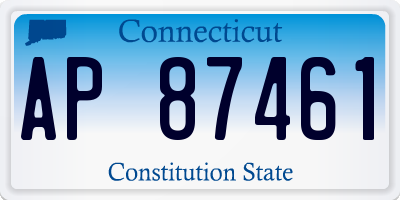 CT license plate AP87461