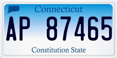 CT license plate AP87465