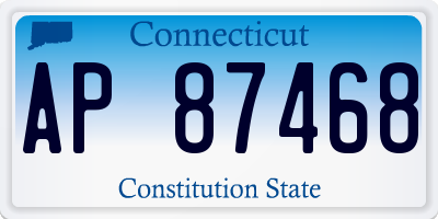CT license plate AP87468