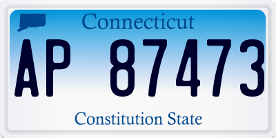 CT license plate AP87473