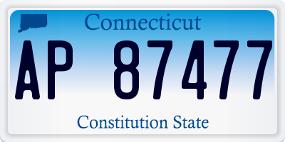 CT license plate AP87477