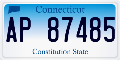 CT license plate AP87485