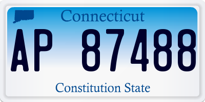 CT license plate AP87488