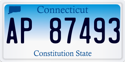 CT license plate AP87493