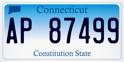 CT license plate AP87499