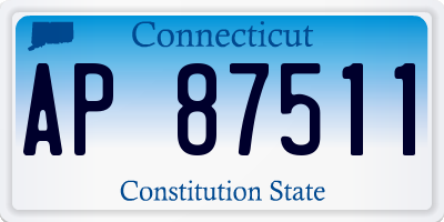 CT license plate AP87511