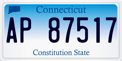 CT license plate AP87517