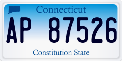 CT license plate AP87526