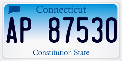 CT license plate AP87530
