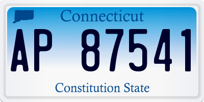 CT license plate AP87541