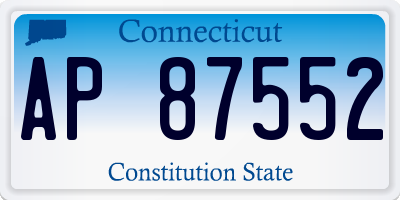 CT license plate AP87552
