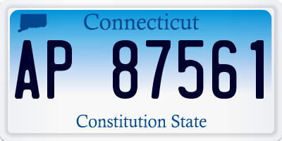 CT license plate AP87561