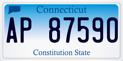 CT license plate AP87590