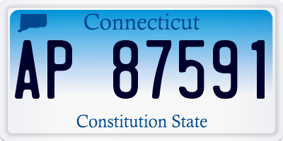 CT license plate AP87591