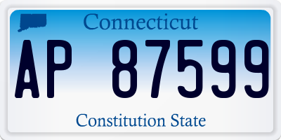 CT license plate AP87599