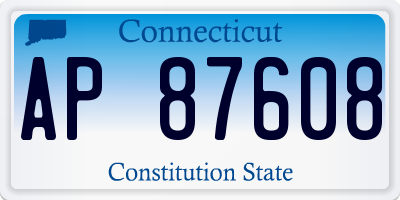 CT license plate AP87608