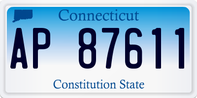 CT license plate AP87611