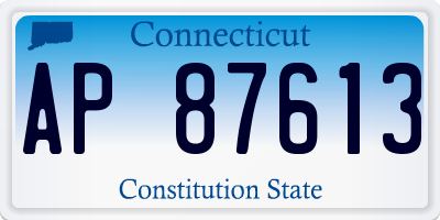 CT license plate AP87613