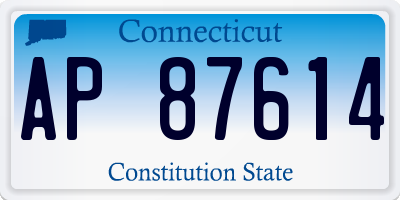 CT license plate AP87614