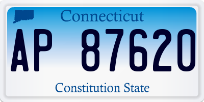 CT license plate AP87620