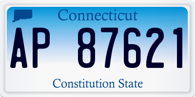 CT license plate AP87621