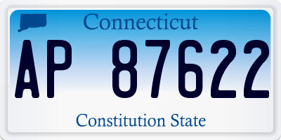 CT license plate AP87622