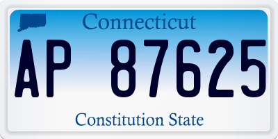 CT license plate AP87625