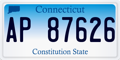 CT license plate AP87626