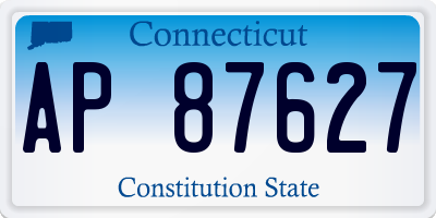 CT license plate AP87627