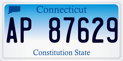 CT license plate AP87629