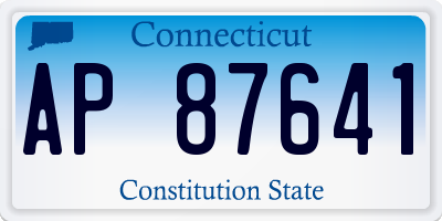 CT license plate AP87641