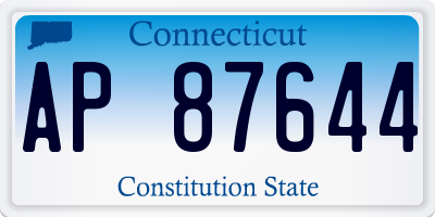 CT license plate AP87644