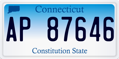 CT license plate AP87646