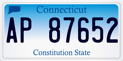 CT license plate AP87652