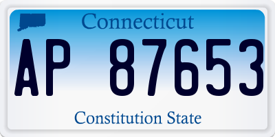 CT license plate AP87653