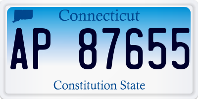 CT license plate AP87655