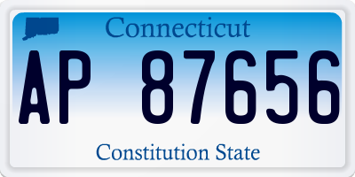 CT license plate AP87656