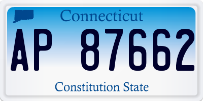 CT license plate AP87662