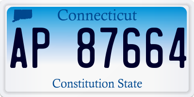 CT license plate AP87664