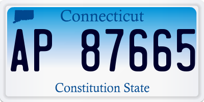 CT license plate AP87665