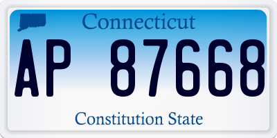 CT license plate AP87668