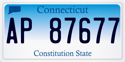 CT license plate AP87677