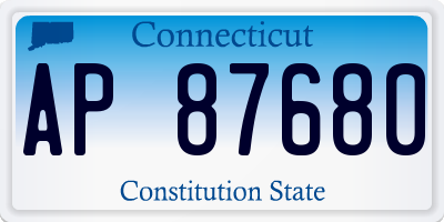 CT license plate AP87680