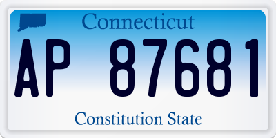 CT license plate AP87681