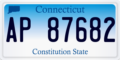 CT license plate AP87682