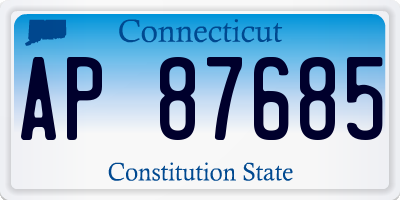 CT license plate AP87685